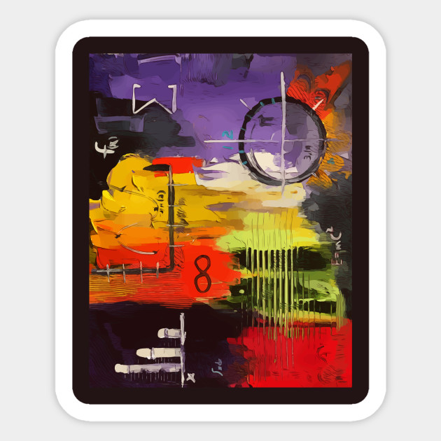 Scientific Abstract Art Scientific Sticker Teepublic