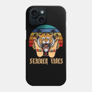 Tiger Summer Vibes Retro Phone Case