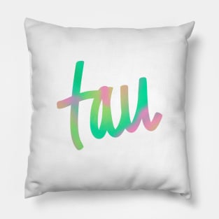 Greek Alphabet: tau (pastels) Pillow