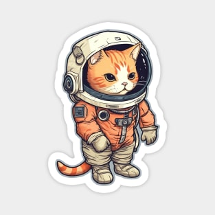 Astronaut cat Magnet