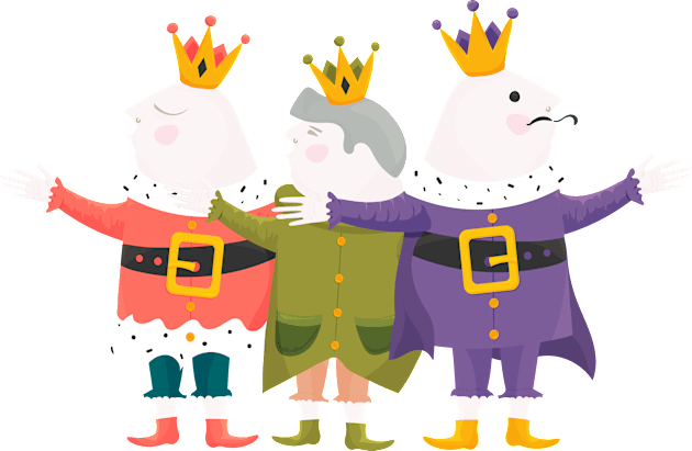 Three Kings Day Epiphany Kids T-Shirt by tatadonets