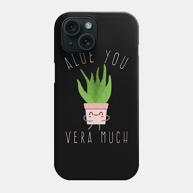 Aloe You Vera Much - Pink Phone Case by Plantitas