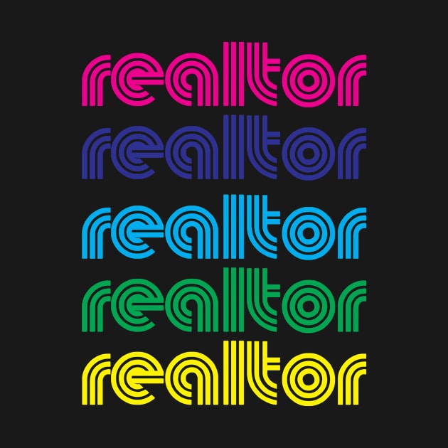 Realtor Rainbow Pride T-Shirt by RealTees