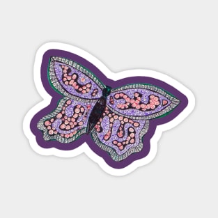 Butterfly Spiral Design Magnet