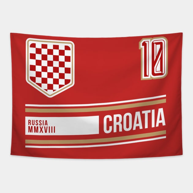 Croatia Hrvatska World Soccer Football Futbol Tapestry by CR8ART