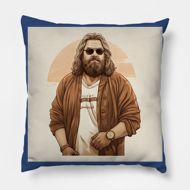 Fat Thor Dude Pillow by Grassroots Green