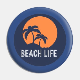 Beach life palm tree sunset Pin