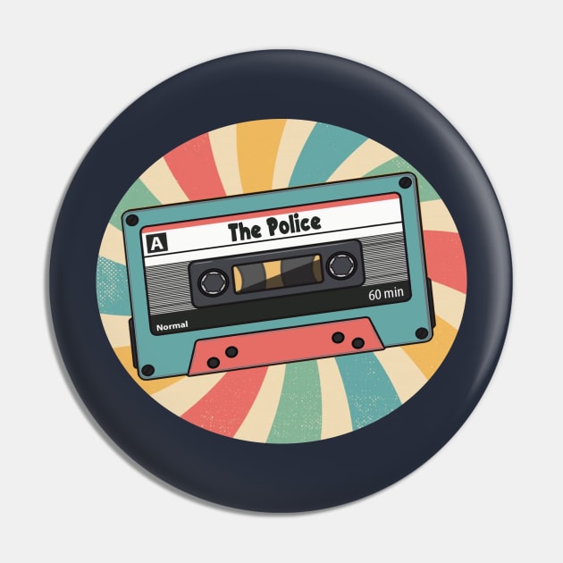 the police retro Pin by Saha Paloma Ilustra