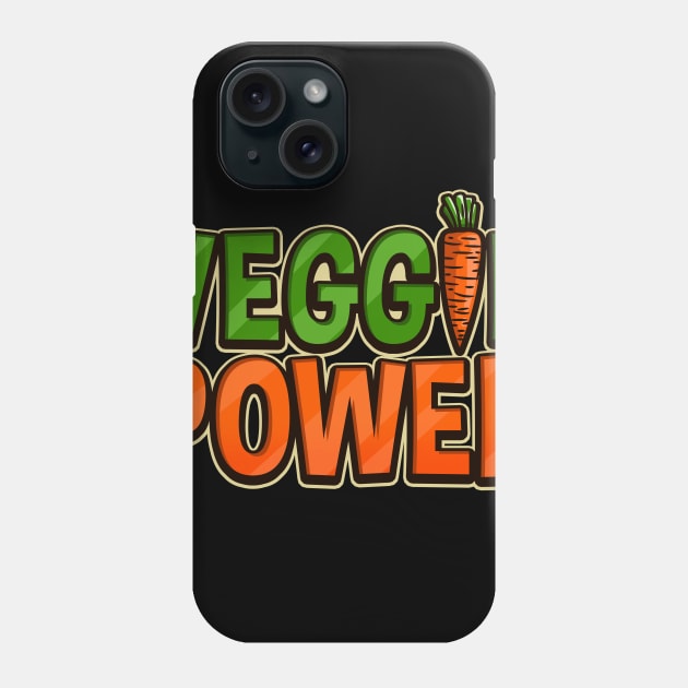 Veggie Power - Vegan Herbivore Gift Phone Case by biNutz