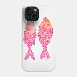 indonesian fish pink ombre Phone Case