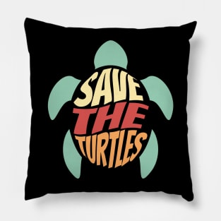 Save the Turtles Pillow