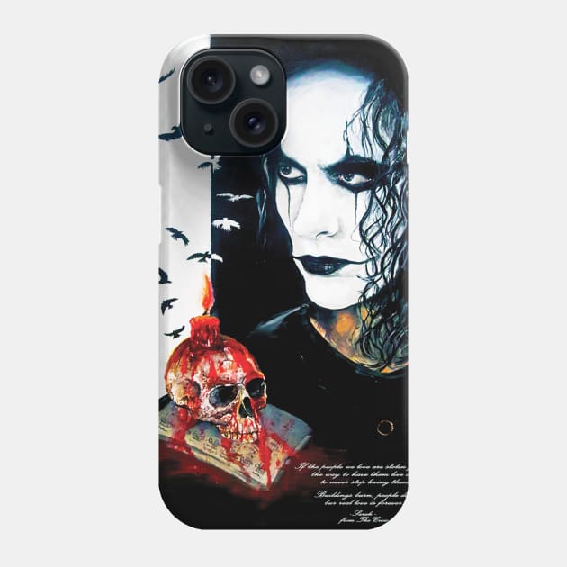 The Crow Phone Case by cenoskinz