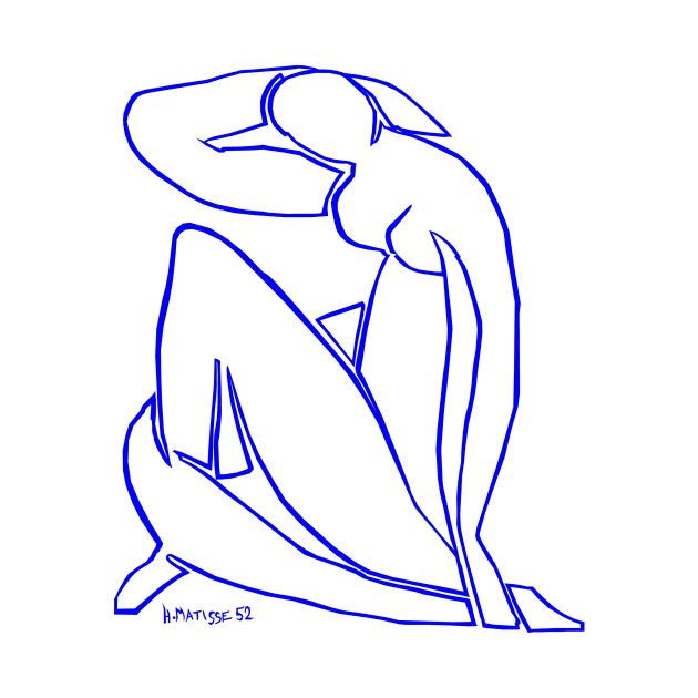 Blue Nude IV by Matisse by eeyebrows