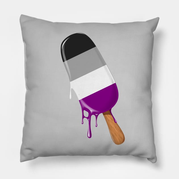 Asexual Shirt Ice Cream Asexual Ace Flag Ally Asexual Pride Pillow by Happy Lime