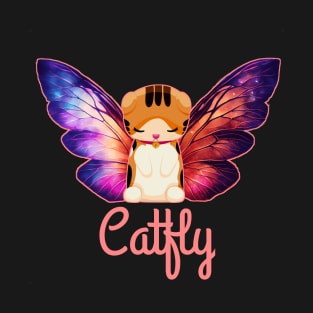 Catfly, cat with butterfly wing T-Shirt