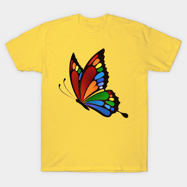 Rainbow Butterfly - Butterfly - T-Shirt