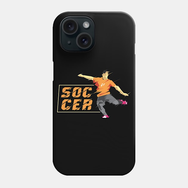 Soccer Player Phone Case by maxcode