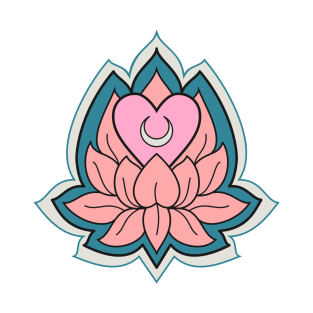 Lotus Flower Colorful Yoga 8 T-Shirt