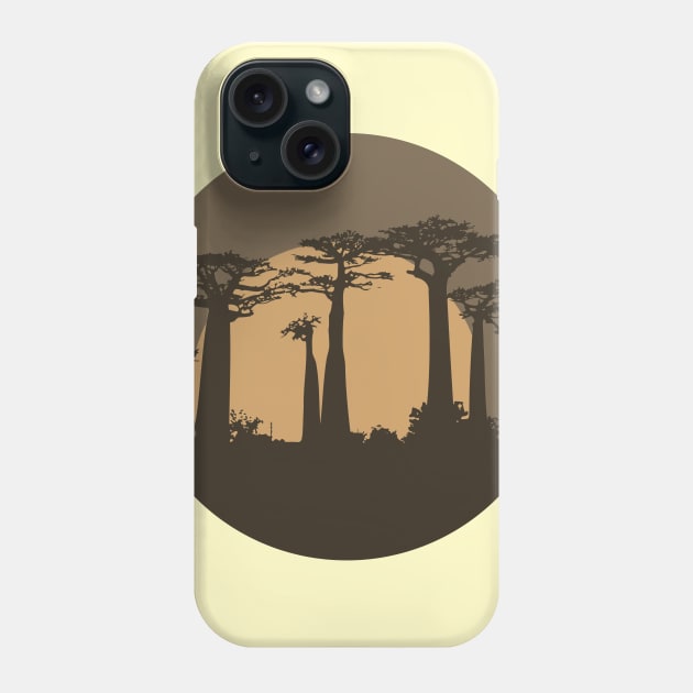 Baobab tshirt tree african Phone Case by carolphoto