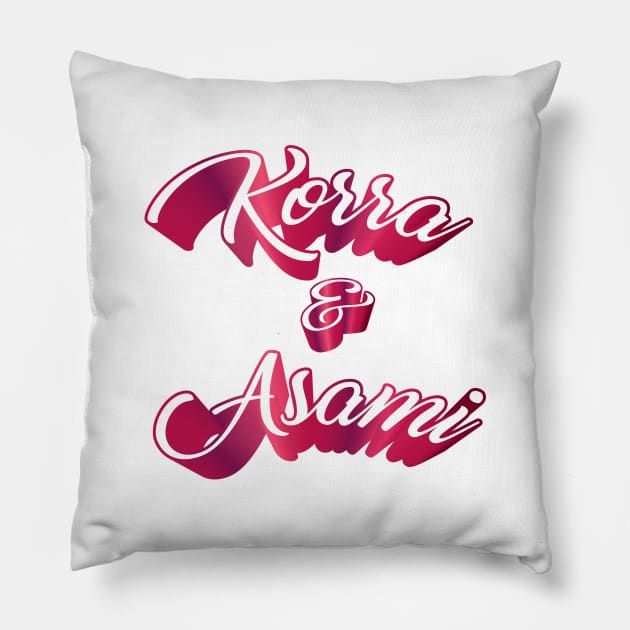 Korra & Asami Pillow by Sthickers