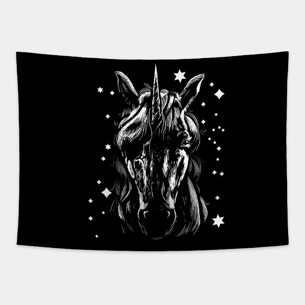 Believe In Magic Unicorn Tapestry by ArtRoute02