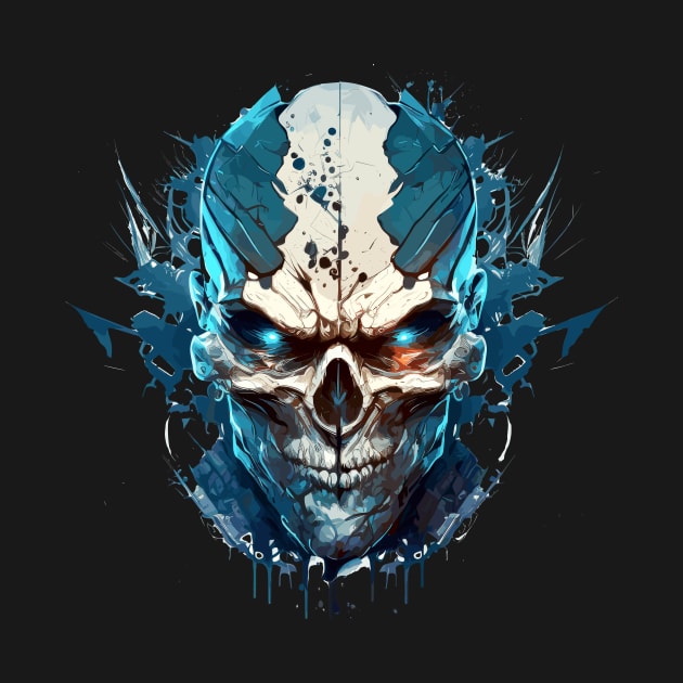 Skull Wild Life Painting Dark Character Spirit by Cubebox