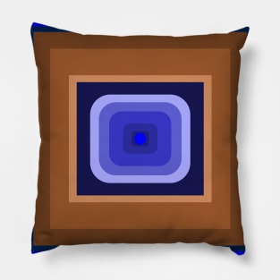 Shapes and blue Pillow