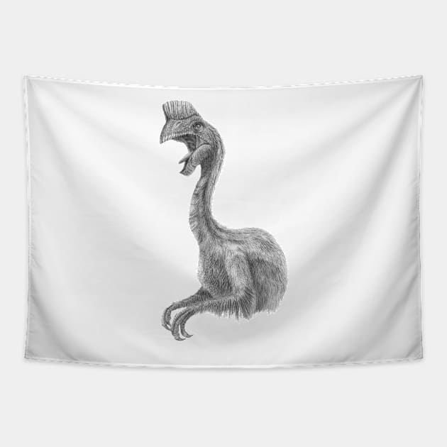 Oviraptor Tapestry by TimeSkiff