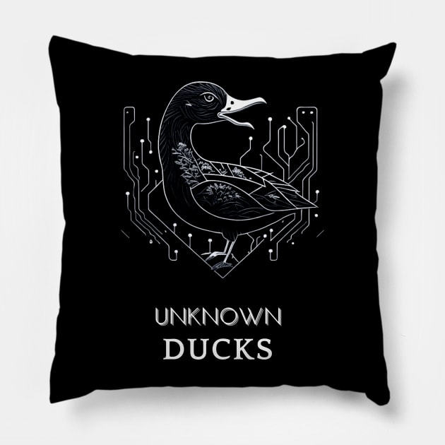 Design for exotic pet lovers - ducks 001 Pillow by UNKNOWN COMPANY