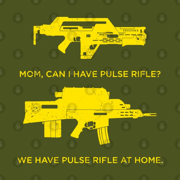 Pulse Rifle at Home - yellow by CCDesign