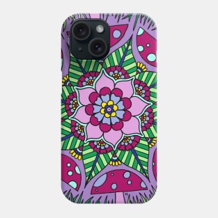 Mushroom Mandala Phone Case