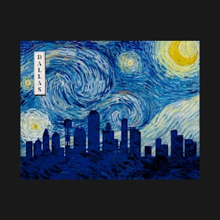 Dallas Starry Night Van Gogh T-Shirt