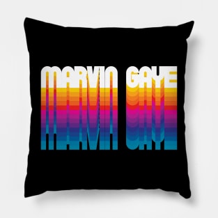 Retro Marvin Proud Name Personalized Gift Rainbow Style Pillow