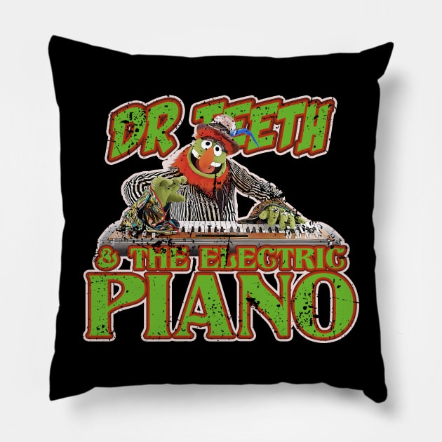 dr teeth electric piano Pillow by SUXER