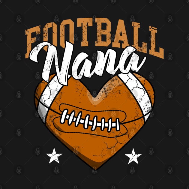 Football Nana Grandma Grandmother by E