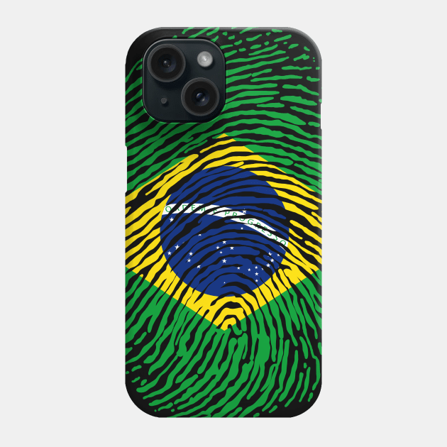 Brazil Flag Phone Case by Trippycollage