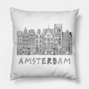 Amsterdam City Skyling Pillow