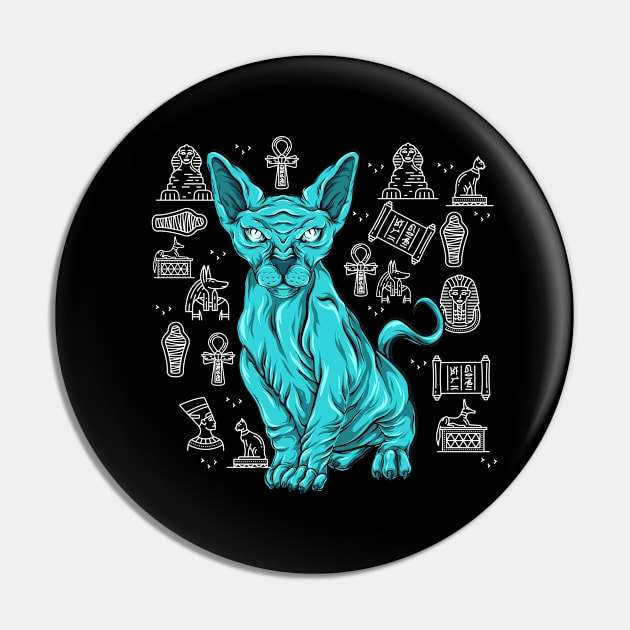 Sphynx Cat Egypt Pin by ArtRoute02