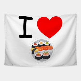 I Heart Sushi Tapestry