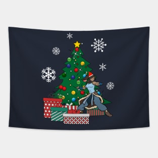 Korra Around The Christmas Tree Avatar Tapestry