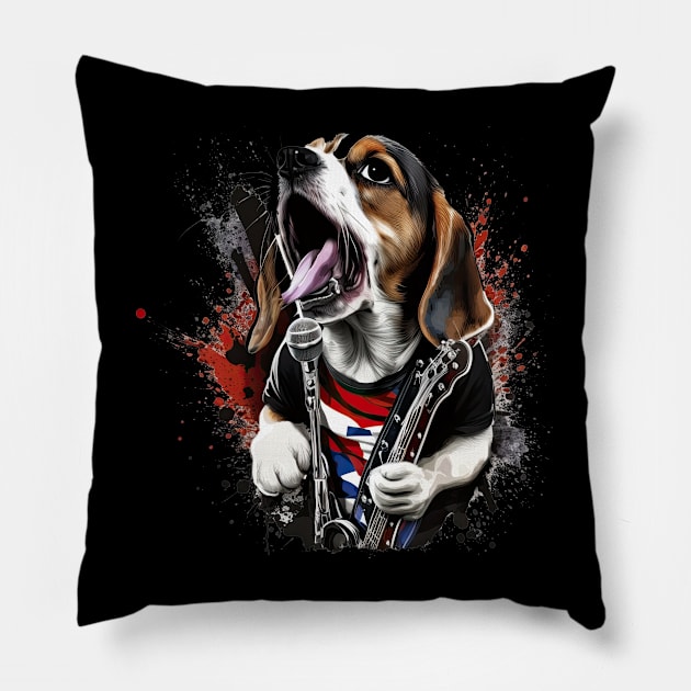 Beagle Rocker Pillow by JayD World