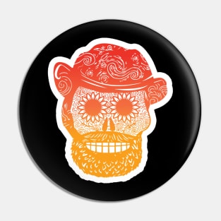 Dia de los muertos van gogh Pin