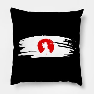 Samurai Spirit Japan Flag Pillow