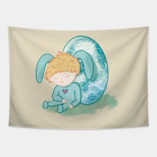 Cute anime Easter boy Tapestry