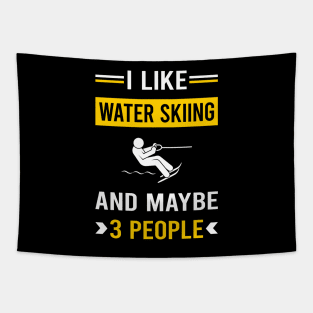 3 People Water Skiing Waterskiing Waterski Tapestry