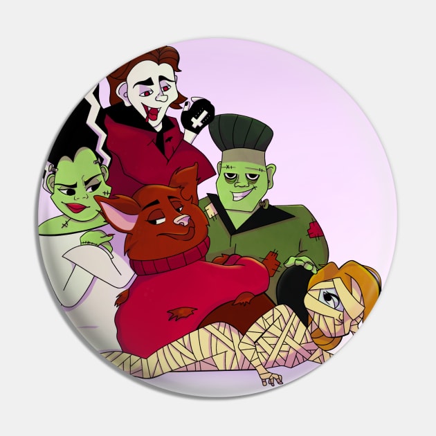 The Monster Club Pin by themunchkinboutique