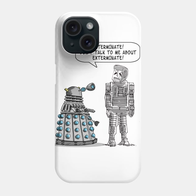 Dalek Adams Mashup (Boxbot Marvin) Phone Case by tone