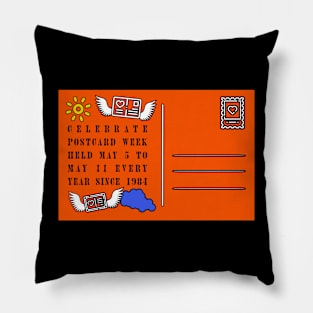 Postcard  Week Blast Pillow