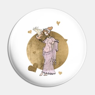 Aphrodite and Eros Pin