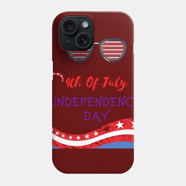 4th of july independence day american flag. Edit Phone Case by Kachanan@BoonyaShop